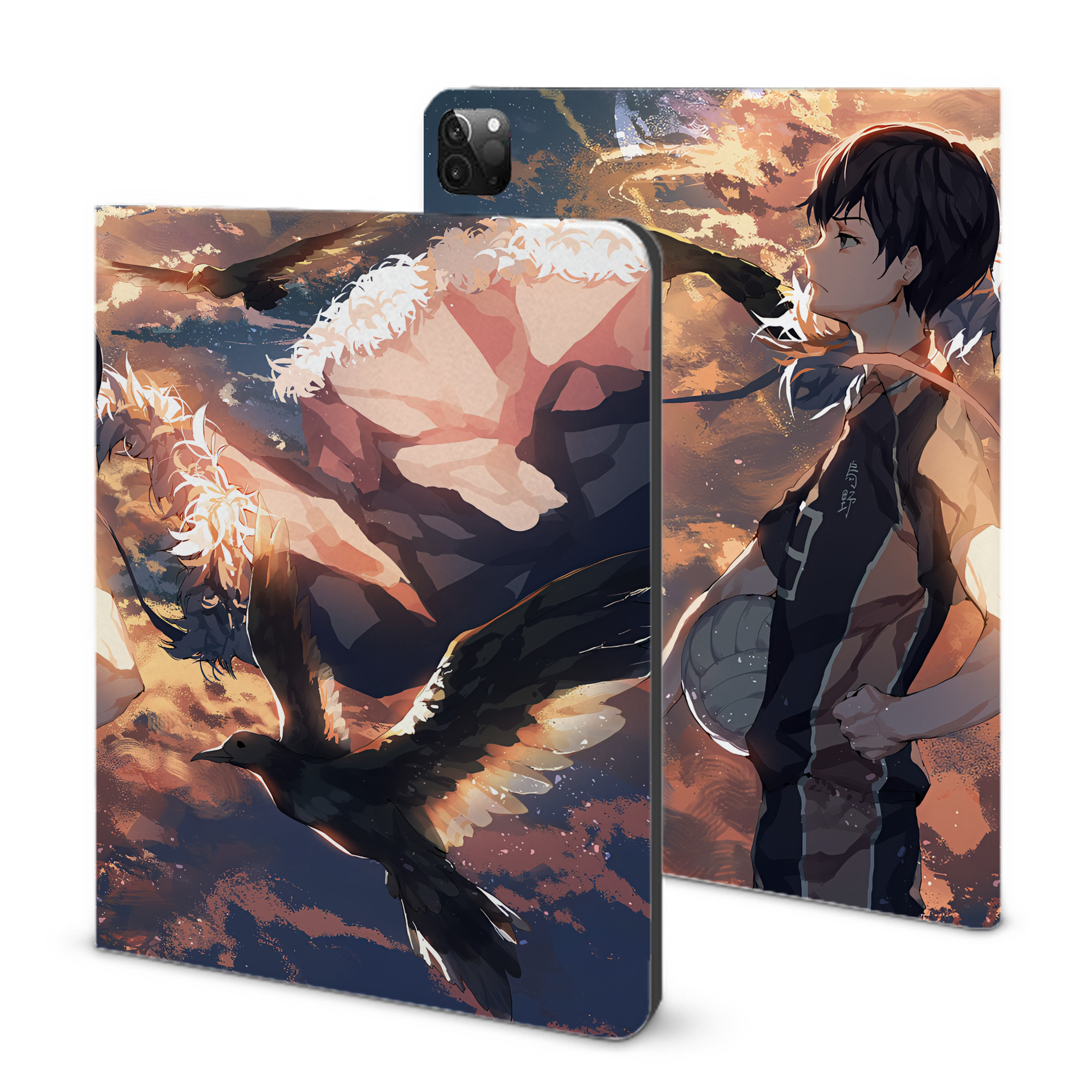 （画像用） ハイキュー!! Haikyu!! IPadケース ペンホルダー付き ブックスタイルデザイン